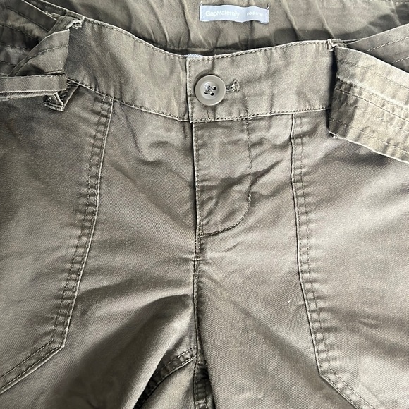 Gap Maternity Cargo Pants Sz 6 Olive - Picture 3 of 8
